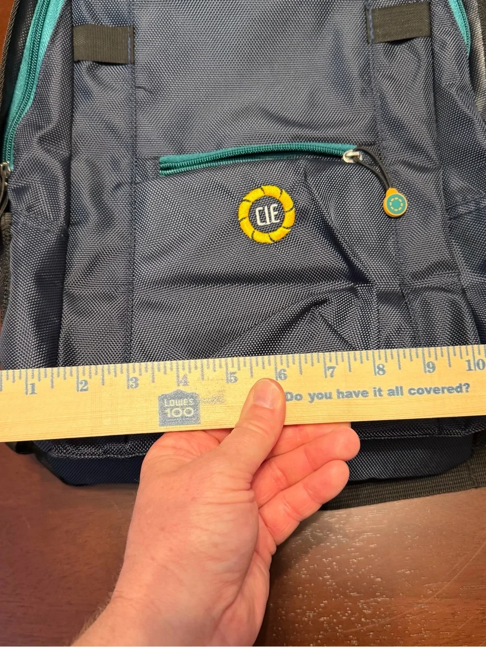 Men's‎ Navy Backpack with Teal Accents
